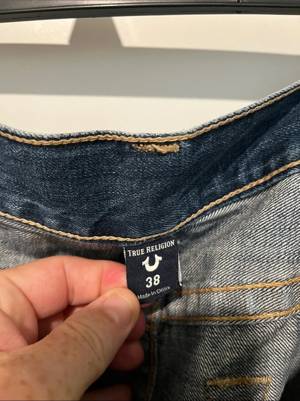 True Religion Rocco No Flap Factory Distressed Holes Bleach Splatter Rip Jeans